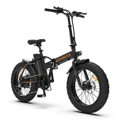 A20 Folding Ebike 500W Electric Mountain Bike 20Inch 4.0 Fat 36V 13Ah Removable Battery Beach Bicycle for Adult