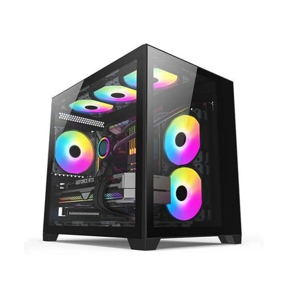 Gaming Desktop PC, Intel Core I7 13700F, NVIDIA RTX 4060, 1TB NVME SSD, 32GB DDR5 RAM , Black, Windows 11 Home