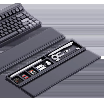 Keyboard Wrist Rest Pad Ergonomic Soft Memory Foam Support Desktop Storage Box Easy Typing Pain Relief for Office Home