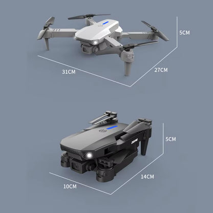 2024 New E88 WIFI FPV Drone Wide Angle HD 4K 1080P Camera Height Hold RC Foldable Quadcopter Dron Helicopter Toys Gift