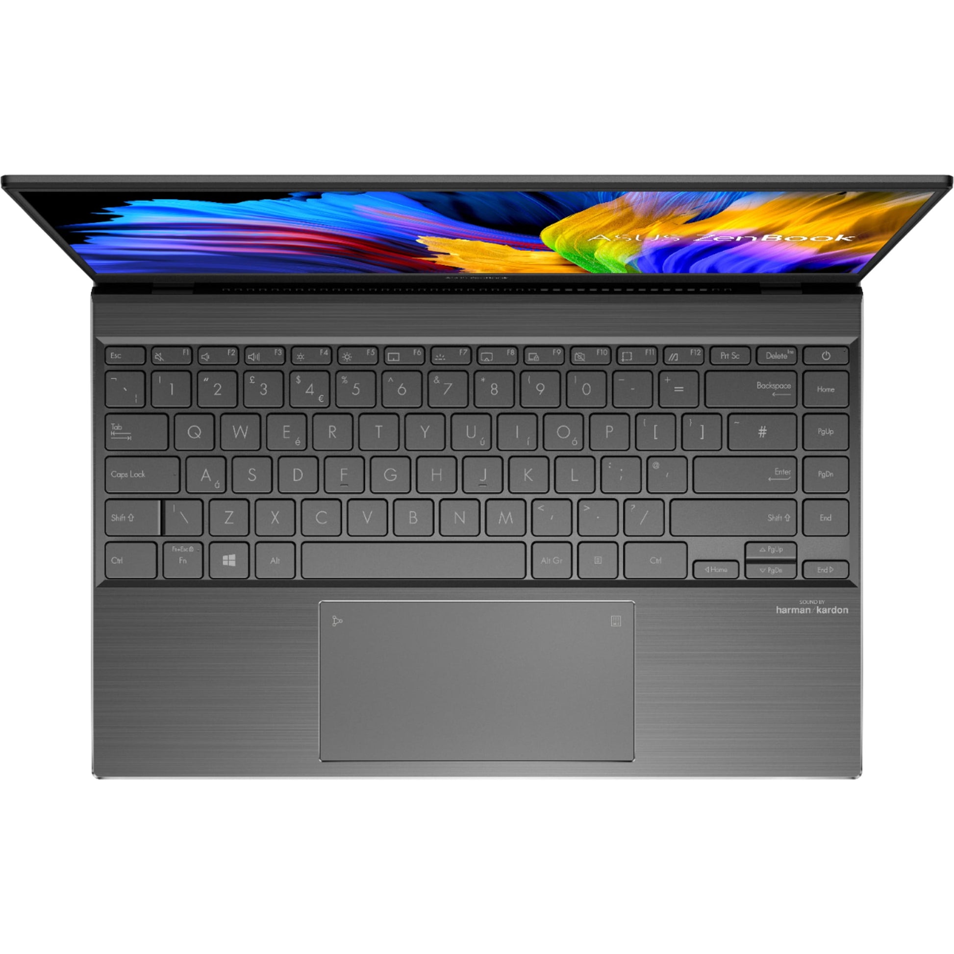 Zenbook Q 14" FHD Laptop, AMD Ryzen 5 5500U, 8GB RAM, 256GB SSD, Windows 10, Light Gray, Q408UG-211.BL